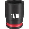 Milwaukee Shockwave Impact Duty 3/8'' Drive 11/16" Standard 6 Point Socket 49-66-6109