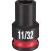 Milwaukee Shockwave Impact Duty 3/8'' Drive 11/32" Standard 6 Point Socket 49-66-6103