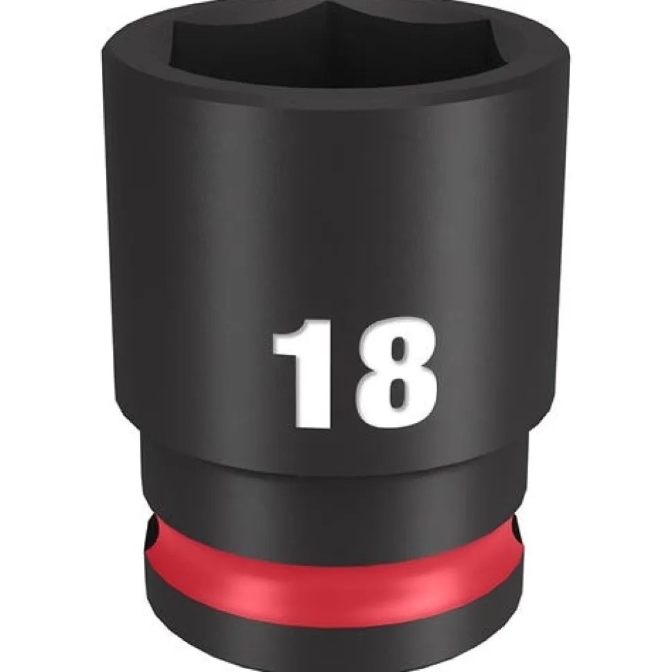 Milwaukee Shockwave Impact Duty 3/8'' Drive 18mm Standard 6 Point Socket 49-66-6142