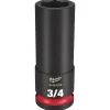 Milwaukee Shockwave Impact Duty 1/2" Drive 3/4" Deep 6 Point Socket 49-66-6226