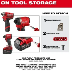Milwaukee SHOCKWAVE Impact Duty Drill, Drive & Fasten Set - 75 Piece 48-32-4098