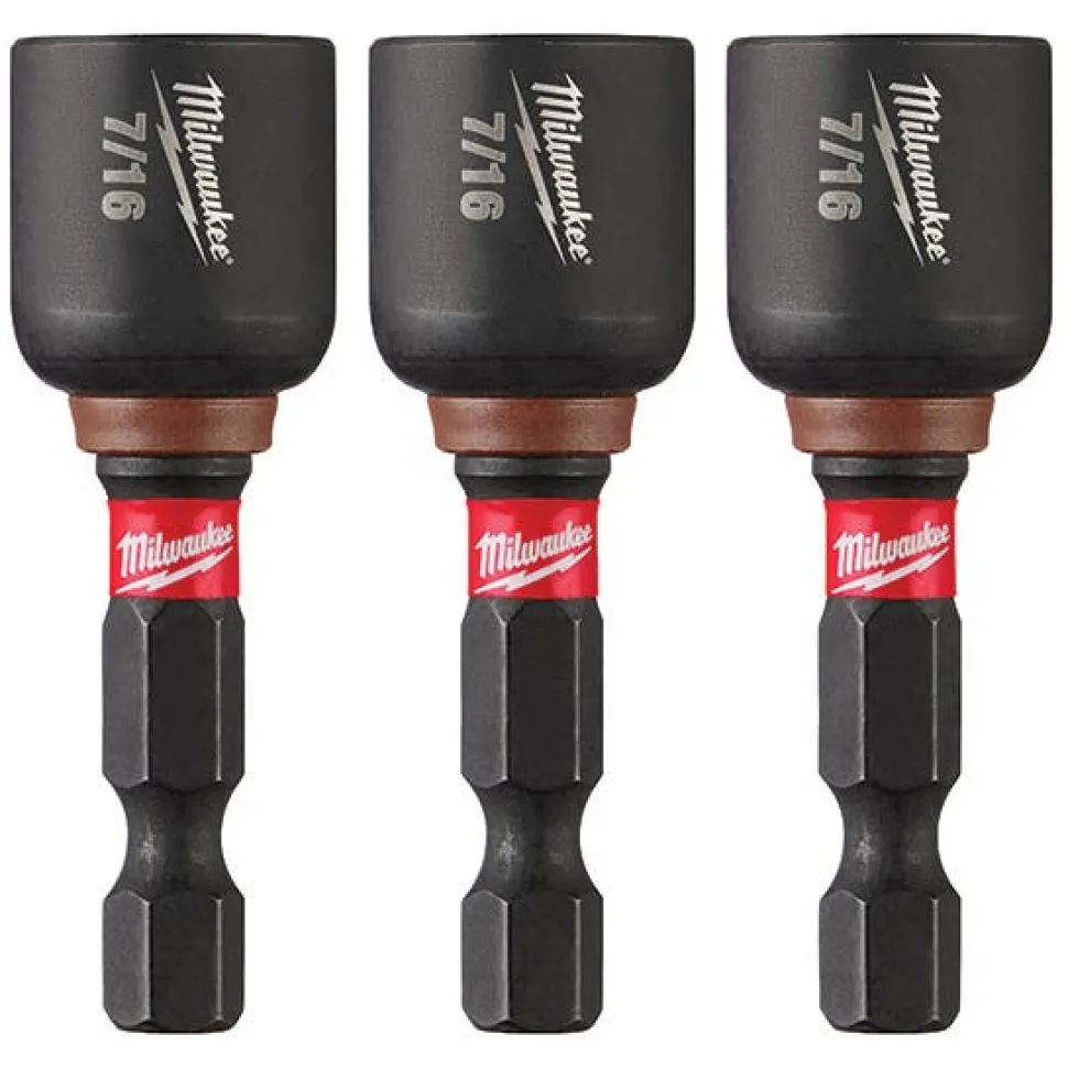 Milwaukee SHOCKWAVE Impact Duty 1/4" and 5/16" x 2-1/4" QUIK-CLEAR 2-in-1 Magnetic Nut Driver 49-66-4542