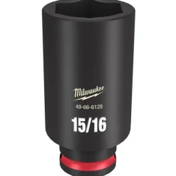 Milwaukee Shockwave Impact Duty 3/8'' Drive 15/16" Deep 6 Point Socket 49-66-6128