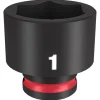 Milwaukee Shockwave Impact Duty 3/8'' Drive 1" Standard 6 Point Socket 49-66-6114