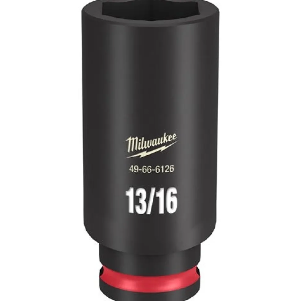 Milwaukee Shockwave Impact Duty 3/8'' Drive 13/16" Deep 6 Point Socket 49-66-6126