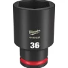 Milwaukee Shockwave Impact Duty 1/2" Drive 36mm Deep 6 Point Socket 49-66-6297