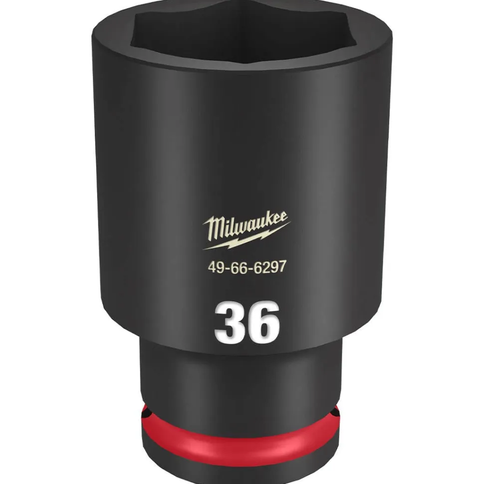 Milwaukee Shockwave Impact Duty 1/2" Drive 36mm Deep 6 Point Socket 49-66-6297