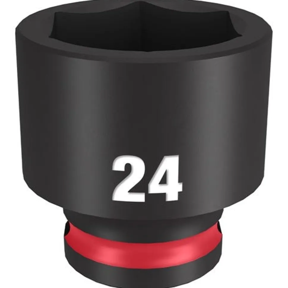 Milwaukee Shockwave Impact Duty 3/8'' Drive 24mm Standard 6 Point Socket 49-66-6147