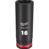 Milwaukee Shockwave Impact Duty 3/8'' Drive 16mm Deep 6 Point Socket 49-66-6158