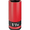 Milwaukee SHOCKWAVE Impact Duty 1/2" Drive 1"-1/16" SAE Lug Nut Wheel Socket 49-66-7815