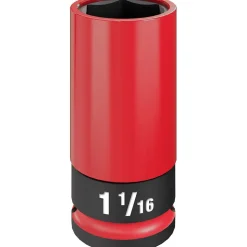 Milwaukee SHOCKWAVE Impact Duty 1/2" Drive 1"-1/16" SAE Lug Nut Wheel Socket 49-66-7815