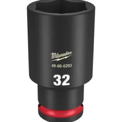 Milwaukee Shockwave Impact Duty 1/2" Drive 32mm Deep 6 Point Socket 49-66-6293