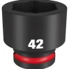 Milwaukee Shockwave Impact Duty 3/4" Drive 42mm Standard 6 Point Socket 49-66-6380