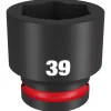Milwaukee Shockwave Impact Duty 3/4" Drive 39mm Standard 6 Point Socket 49-66-6377
