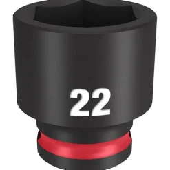Milwaukee Shockwave Impact Duty 3/8'' Drive 22mm Standard 6 Point Socket 49-66-6145