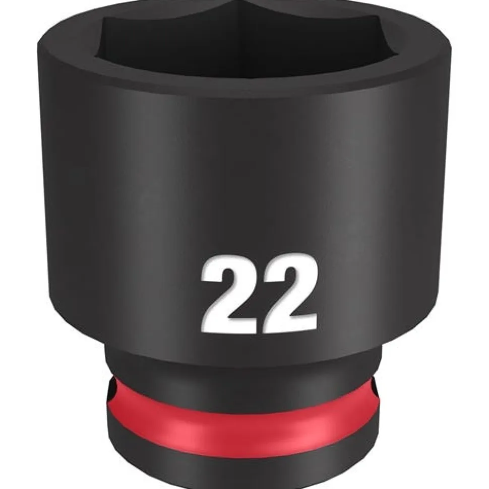 Milwaukee Shockwave Impact Duty 3/8'' Drive 22mm Standard 6 Point Socket 49-66-6145