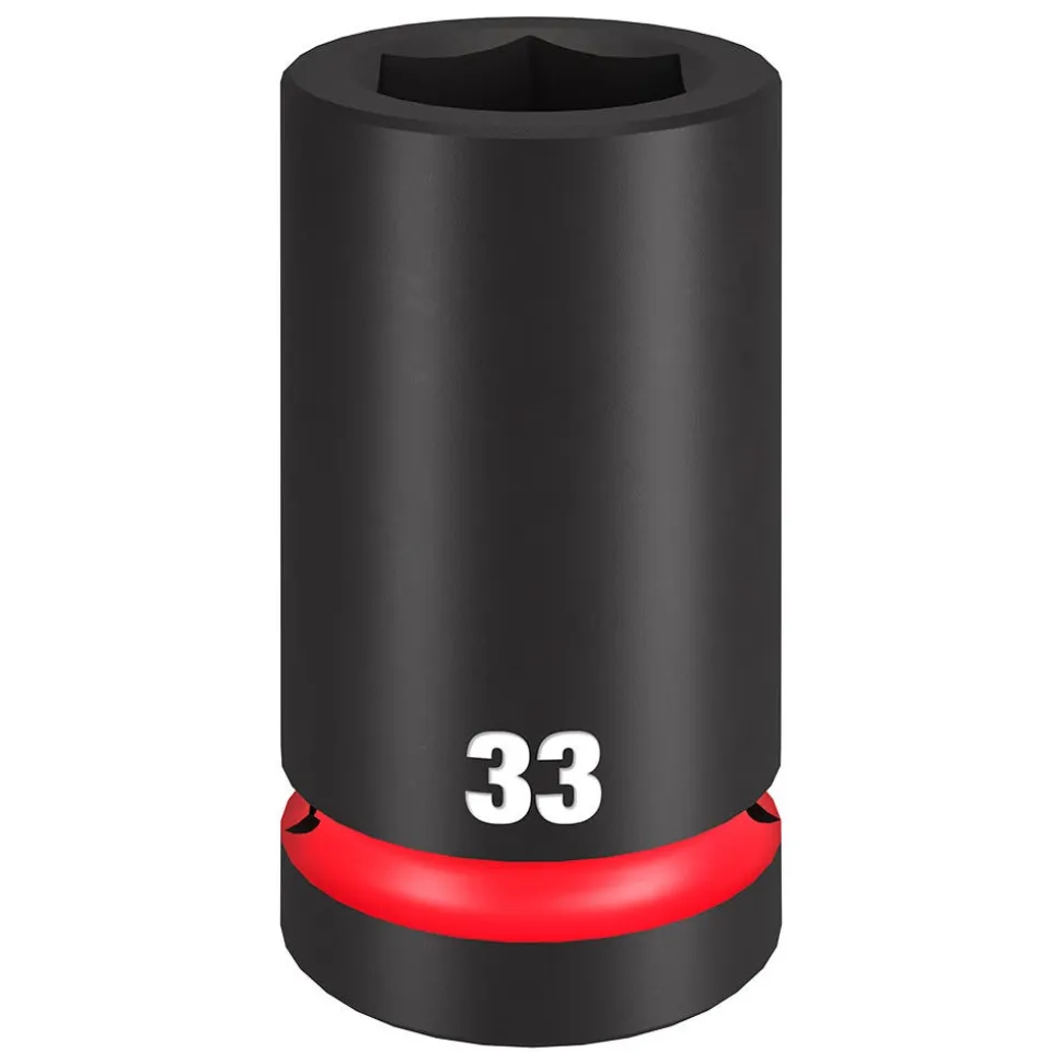 Milwaukee SHOCKWAVE Impact Duty 1" Drive 33mm Deep 6 Point Socket 49-66-6627