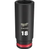 Milwaukee Shockwave Impact Duty 3/8" Drive 18mm Deep 6 Point Socket 49-66-6160
