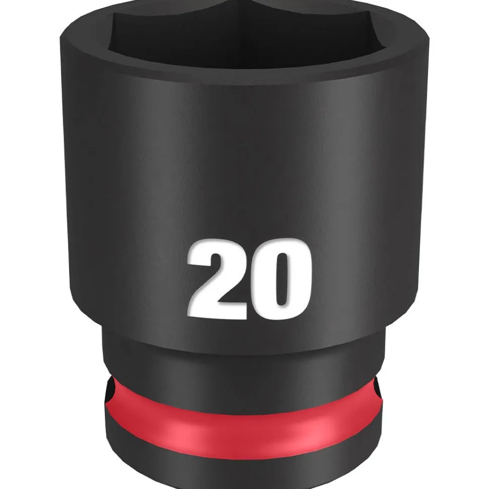 Milwaukee Shockwave Impact Duty 3/8" Drive 20mm Standard 6 Point Socket 49-66-6737