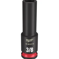 Milwaukee Shockwave Impact Duty 3/8'' Drive 3/8" Deep 6 Point Socket 49-66-6119