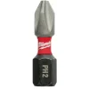 Milwaukee SHOCKWAVE Impact Phillips #2 Insert Bits (25-Piece Contractor Pack) 48-32-4604