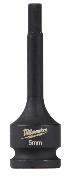 Milwaukee Shockwave Lineman's 1/2" Drive - 5mm Hex Bit Socket 49-66-5145