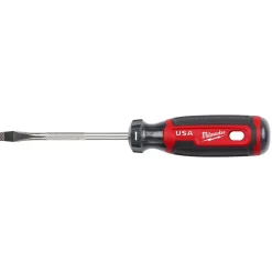 Milwaukee 1/4" Slotted 4" Cushion Grip Screwdriver (USA) MT206