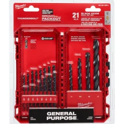 Milwaukee THUNDERBOLT Black Oxide Drill Bit Set - 21 Piece 48-89-2801