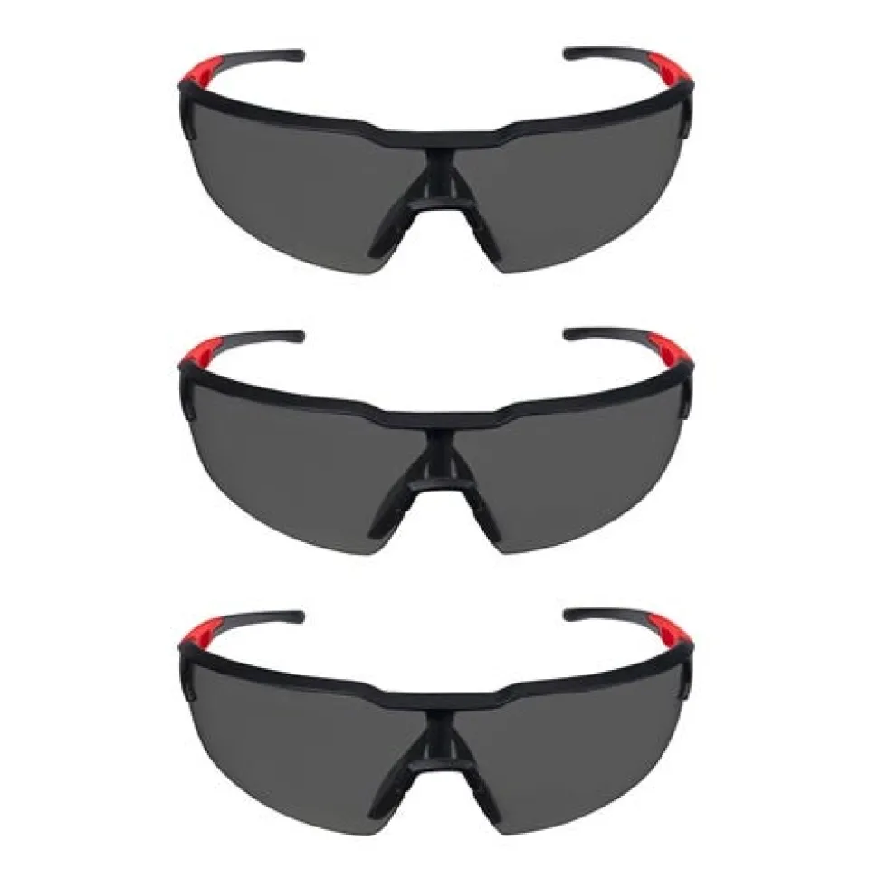 Milwaukee Tinted Anti-Scratch Safety Glasses (3 Pack) 48-73-2054