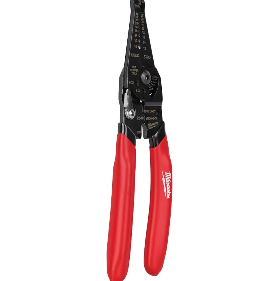 Milwaukee Tool 10-28 AWG Multi-Purpose Dipped Grip Wire Stripper & Cutter W/ Reinforced Head 48-22-3052