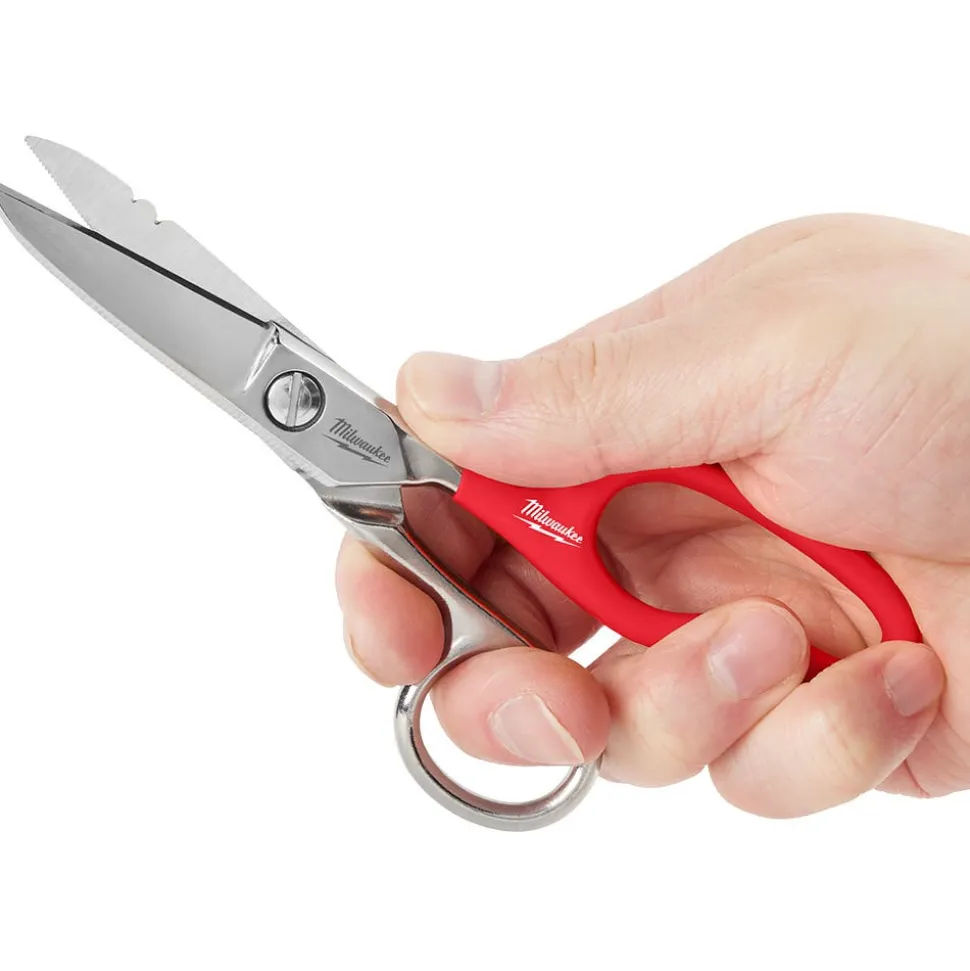 Milwaukee Tool Electrician Scissors with Extended Handle 48-22-4049