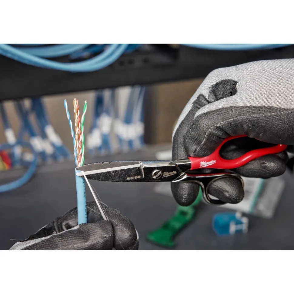 Milwaukee Tool Electrician Scissors with Extended Handle 48-22-4049