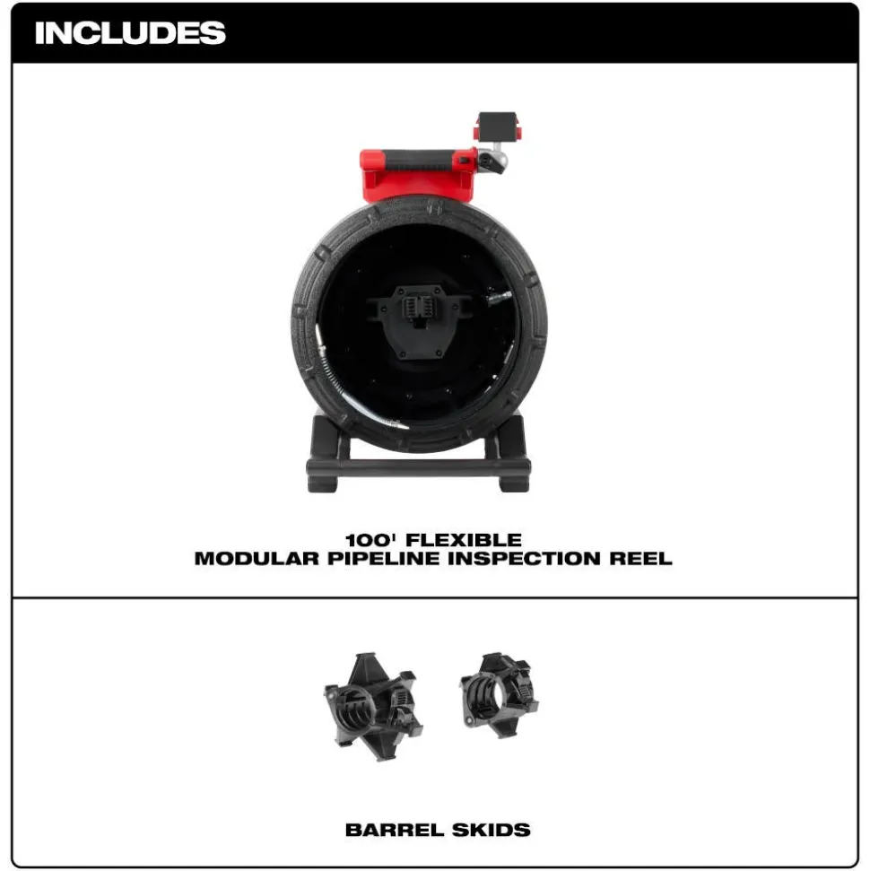 Milwaukee Tool 100’ Flexible Modular Pipeline Inspection Reel 3972-20
