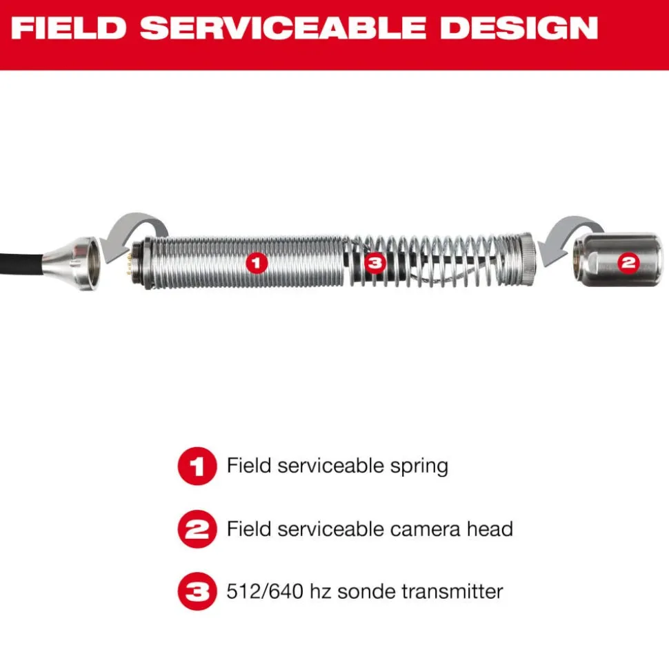 Milwaukee Tool 100’ Flexible Modular Pipeline Inspection Reel 3972-20