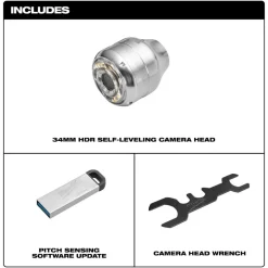 Milwaukee Tool 34mm Camera Head Replacement Kit for M18 Modular Pipeline Inspection System 48-53-3974