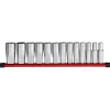 Milwaukee Tool 13pc 1/2" Drive 12-Point Deep Well SAE Socket Set 48-22-9424