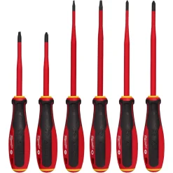 Milwaukee Tool 6 Piece 1000V Insulated Slim Tip Screwdriver Set 48-22-2206