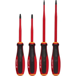 Milwaukee Tool 4 Piece 1000V Insulated Slim Tip Screwdriver Set 48-22-2219