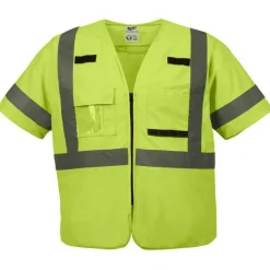 Milwaukee Tools ANSI Class 3 10 Pocket Safety Vest Hi-Vis Yellow 48-73-514Y