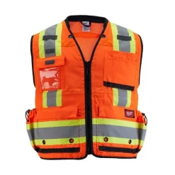 Milwaukee Tools ANSI/CSA Class 2 Surveyor's 27 Pocket Safety Vest 48-73-516O