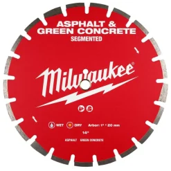 Milwaukee Tools 14" Asphalt & Green Concrete Segmented 49-93-7240