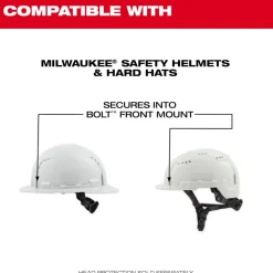 Milwaukee Tools BOLT Gasketed Eye Visor - Tinted Dual Coat Lens (Compatible with Milwaukee BOLT Safety Helmets & BOLT Hard Hats) 48-73-1417