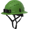 Milwaukee Tools BOLT™ Green Full Brim Vented Safety Helmet – Type 2, Class C 48-73-1690