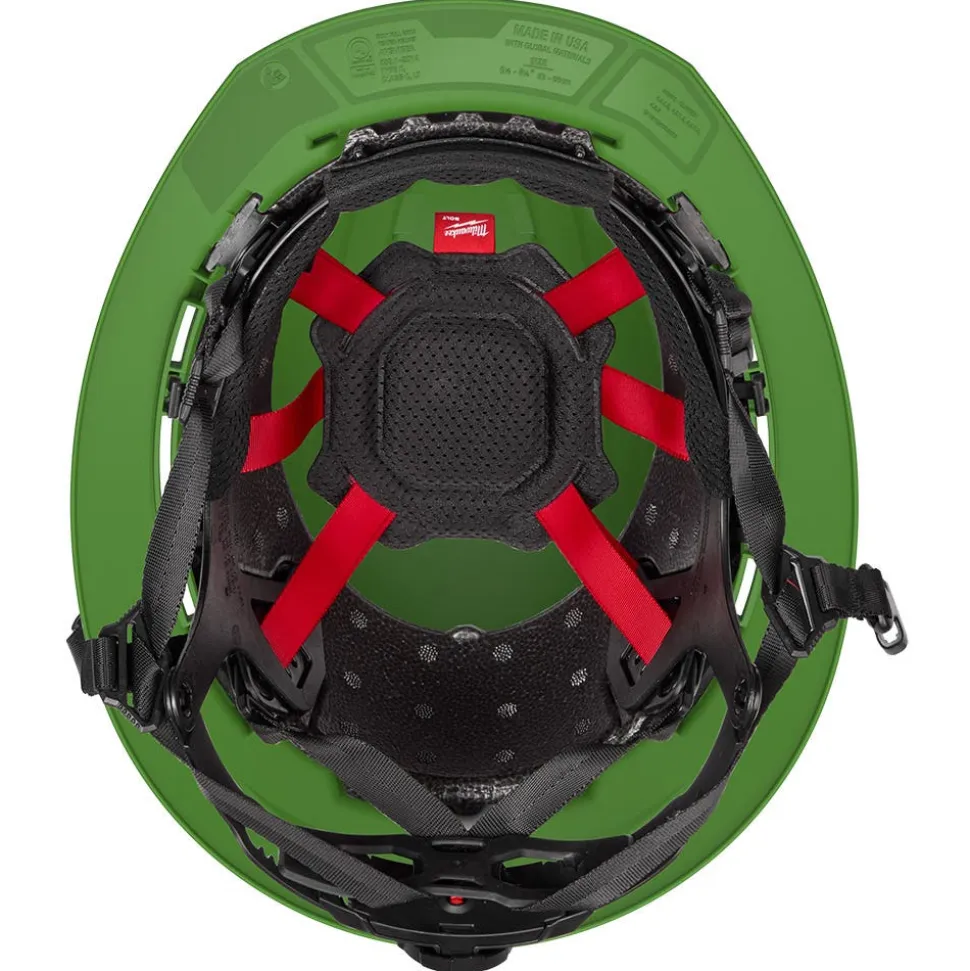 Milwaukee Tools BOLT™ Green Full Brim Vented Safety Helmet – Type 2, Class C 48-73-1690