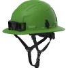Milwaukee Tools BOLT™ Green Full Brim Non-Vented Safety Helmet – Type 2, Class E 48-73-1691