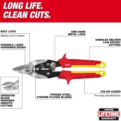 Milwaukee Tools Bulldog Aviation Snips 48-22-4569