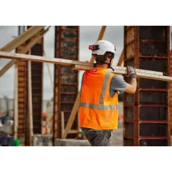 Milwaukee Tools Class 2 High Visibility Mesh One Pocket ANSI Safety Vest Hi-Vis Orange 48-73-224O