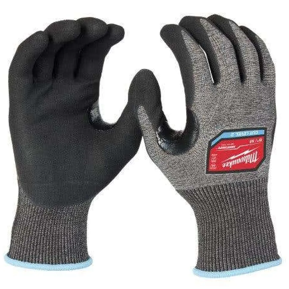 Milwaukee Tools Cut Level 2 High-Dexterity Nitrile Dipped Gloves 48-73-712