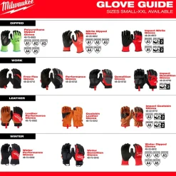 Milwaukee Tools Cut Level 4 High Dexterity Polyurethane Dipped Gloves 48-73-874