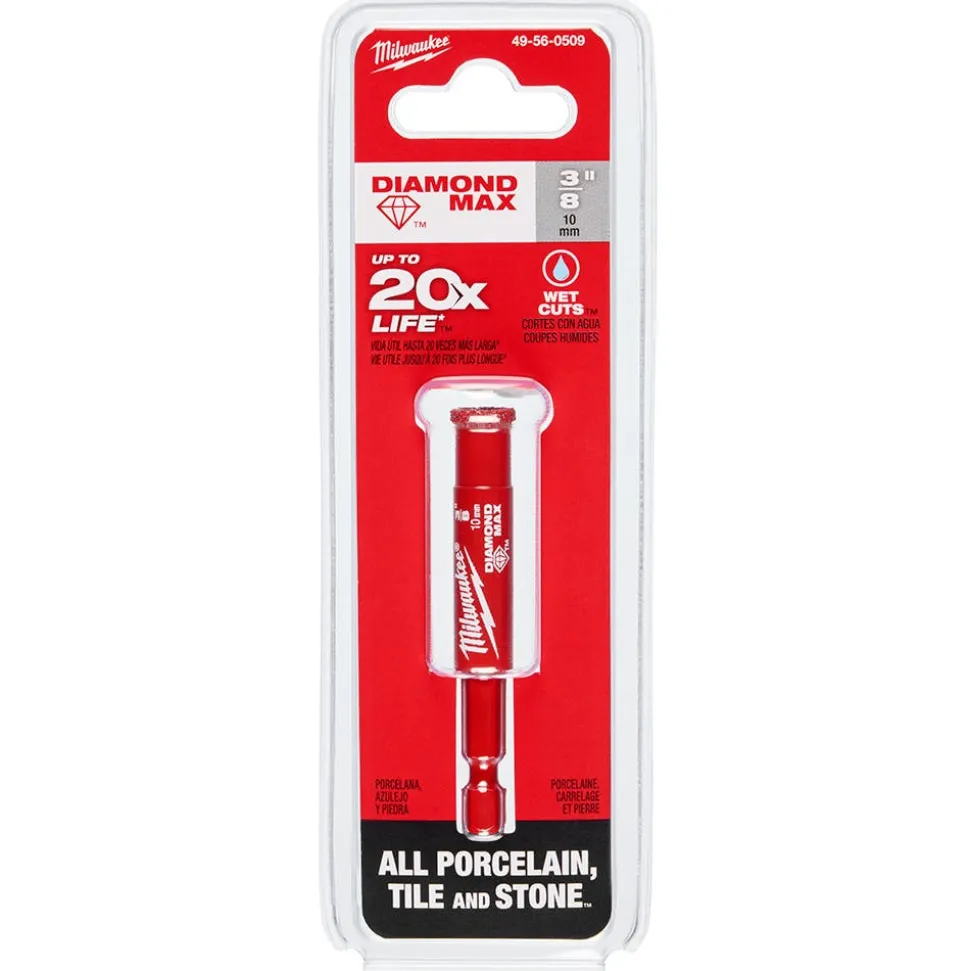 Milwaukee Tools 3/8" Diamond Max Hole Saw Bit 49-56-0509